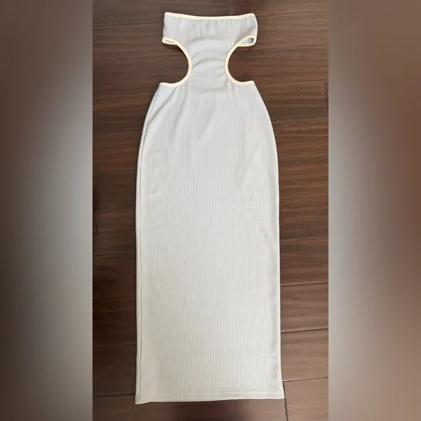 EDIKTED Michelle Cutout Rib Maxi Dress Women's Dress Small - Image 5