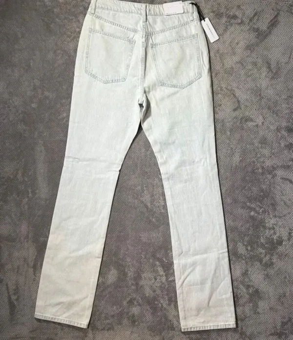 WeWoreWhat The Icon Jean Size 28 Icy Light Wash High Rise Straight Leg NEW #1600 - Image 9
