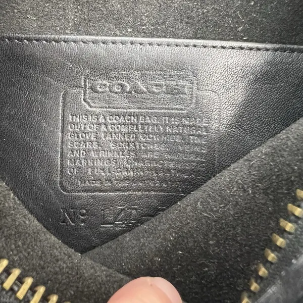 Coach Legacy Crossbody Bag Black Leather Vintage Janice‎ Ricardi-Desantos 9950 - Image 12