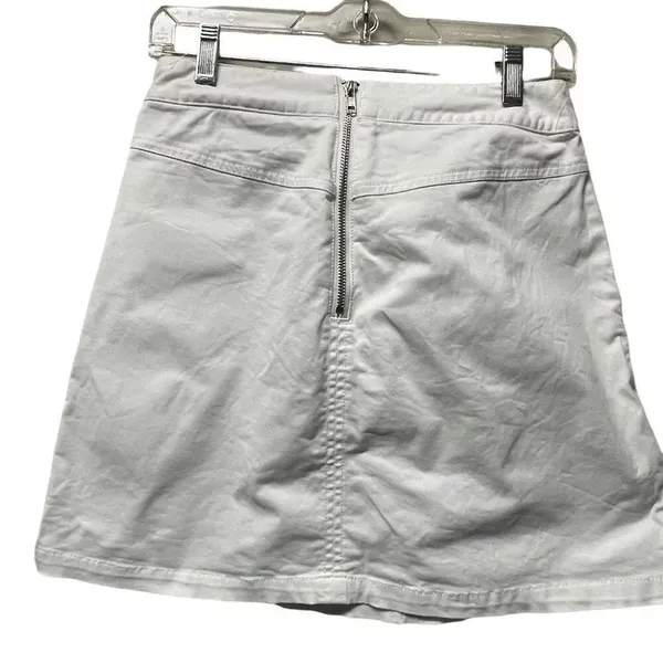 LALU size M cotton denim skirt. Short A-line - Image 2