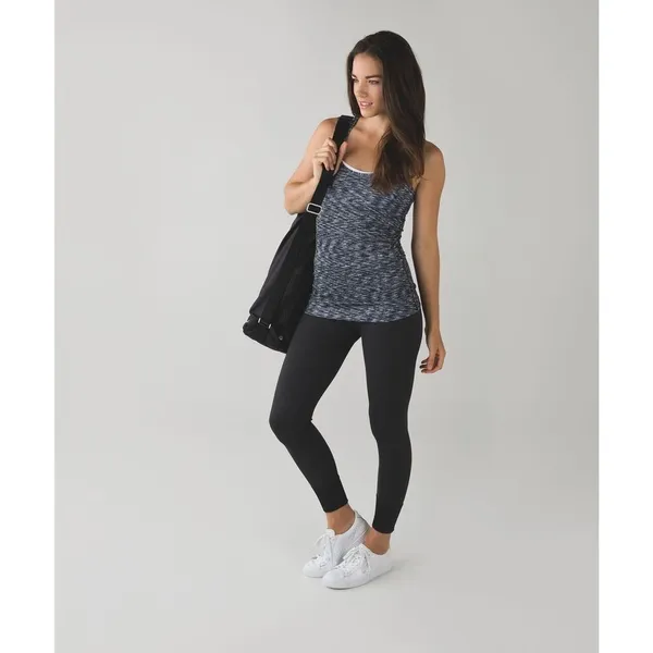 Lululemon Cool Racerback Dramatic Static White Black Women's Tank Top‎ - Image 7