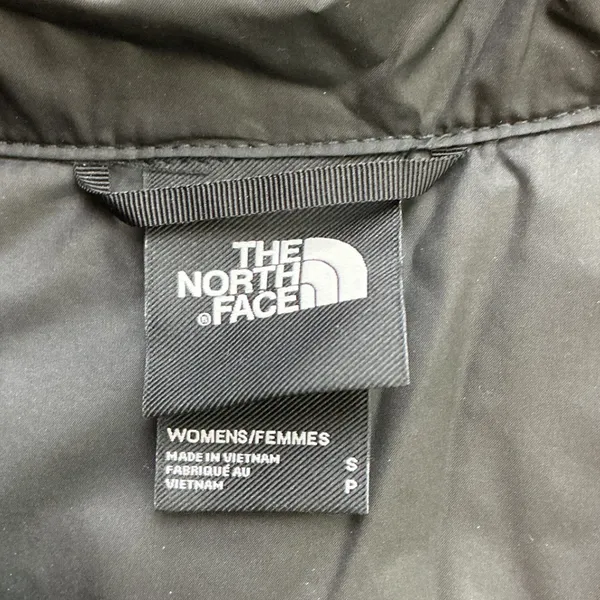 The North Face Womens Camo Puffer Vest Green Brown Quilted Full Zip Small - Image 4