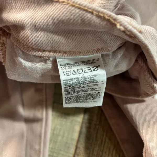 Old Navy Mauve Pink Sky-Hi Straight Extra High Rise Carpenter Pants Womens 6 - Image 5