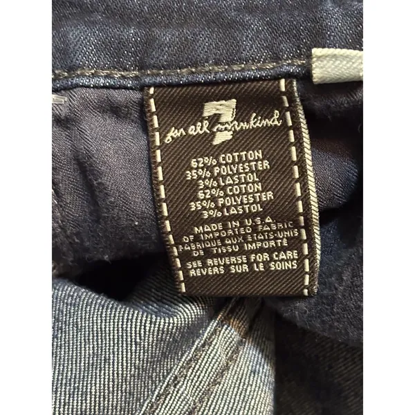 7 For All Mankind Charlize Bootcut Jeans Dark Wash Size 30 Made in USA - Image 7