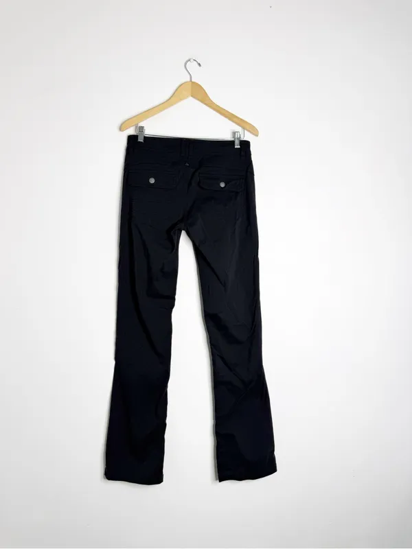 prAna Halle Hiking Pants Size 6 Tall Black Convertible Roll-Up Outdoor Pants - Image 5