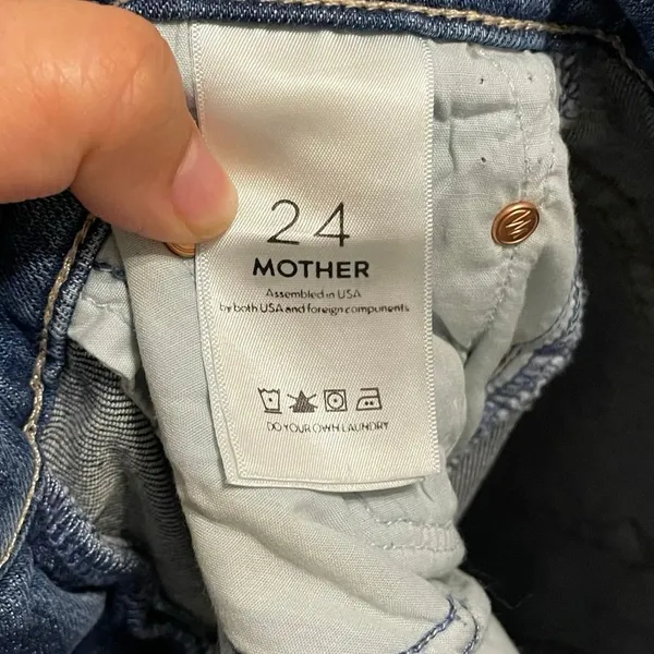 Mother The Vamp Fray Natural Born Trouble Skinny Jeans Size 24 - Image 4