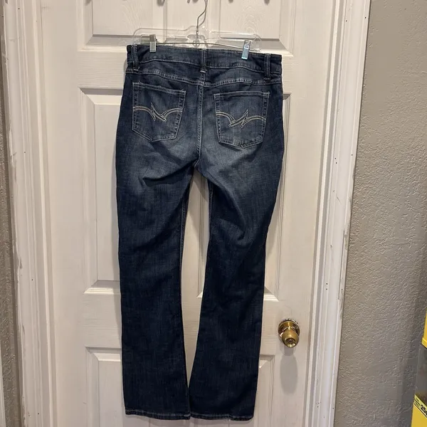 VTG Wrangler Women's Jeans Size 13/14 Blue Denim 34X33 Bootcut Cotton Blend‎ - Image 7