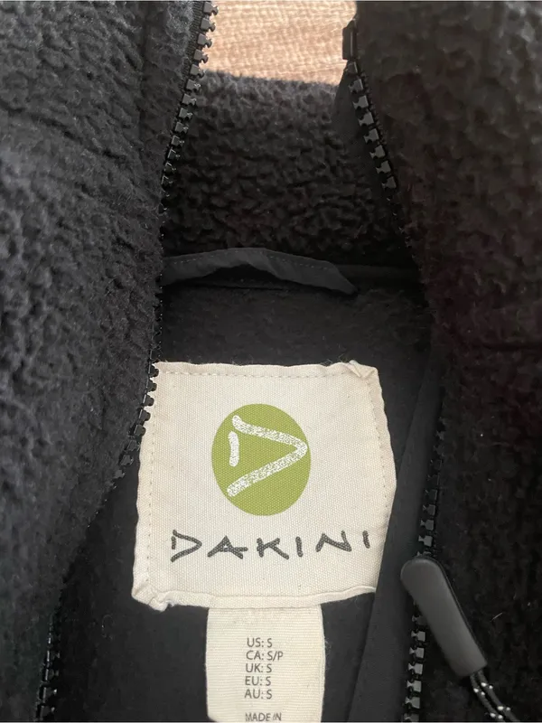 Dakini Black Fleece Vest Size Small - Image 3