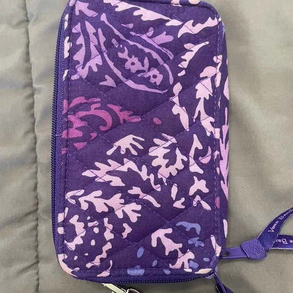 Vera Bradley 3 in 1 Crossbody Bag Purple Floral - Image 9