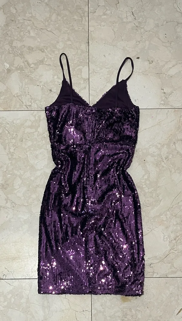 Hot Miami Styles Purple Shimmer Hoco Dress - Image 6