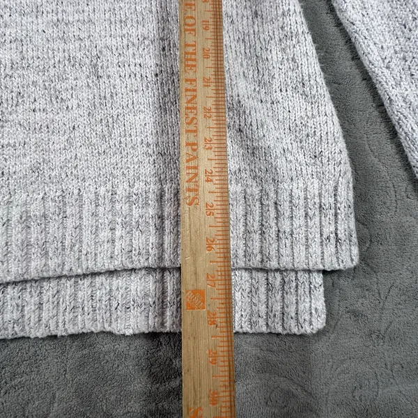 L.L. Bean Signature Sweater Womens S Gray Marled Mock Neck Pullover Cozy Soft - Image 6