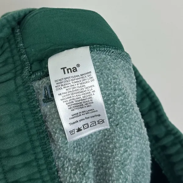 ARITZIA TNA Cozy Fleece Mega Sweatpants in Forest Green Size X-Small - Image 7
