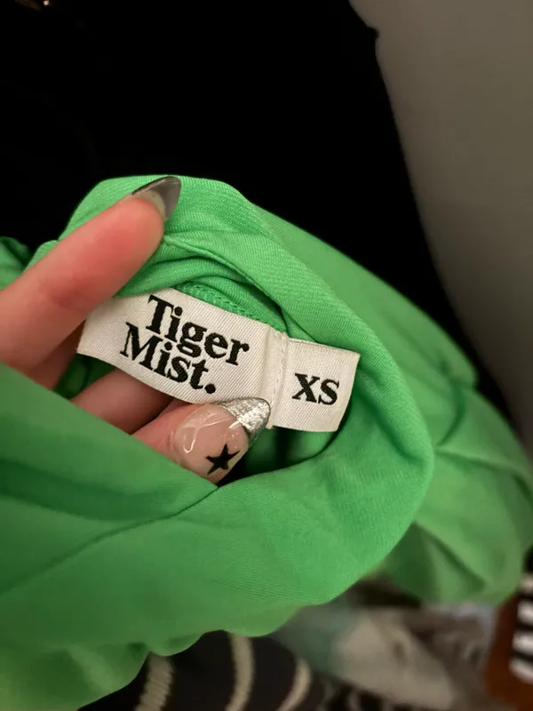Tiger Mist Green  Mini Dress - Image 4