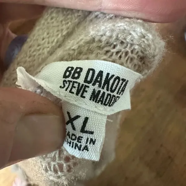 BB Dakota two tone XL cozy Grandpa cardigan with pockets - Image 7