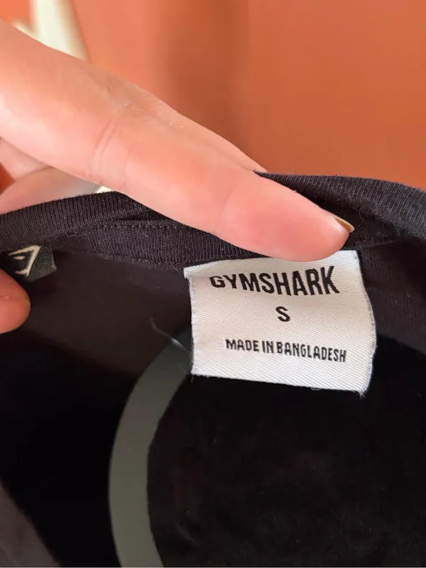 Gymshark Black Long-Sleeve Crewneck Tee - Image 3