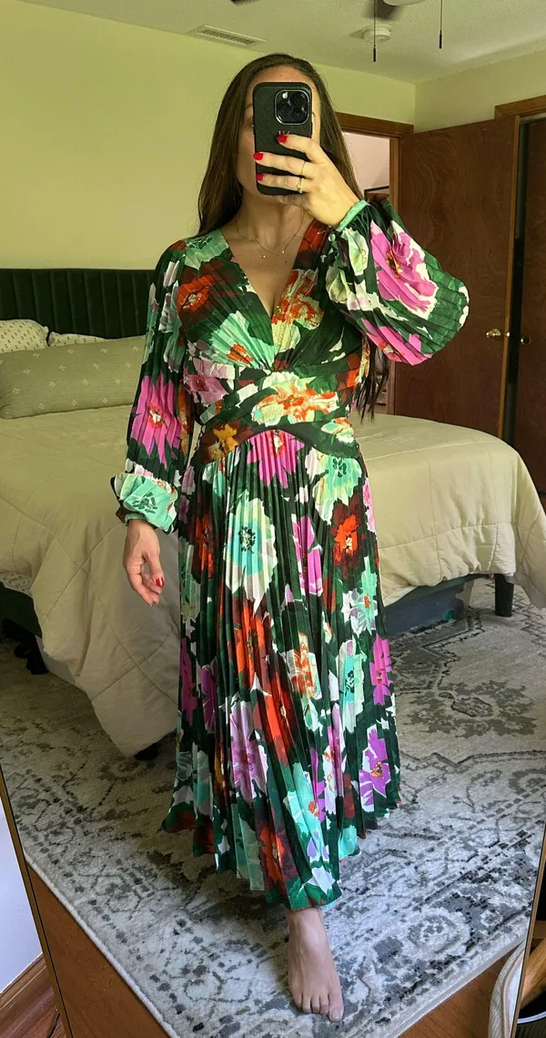 Maeve Anthropologie Long Sleeve Formal Dress - Image 3