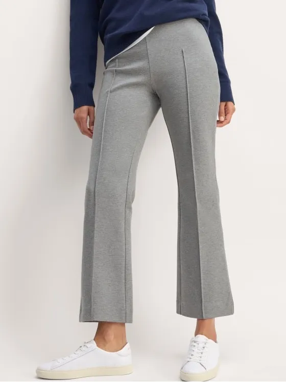 Everlane NWT Mid Heather Gray The Dream Kick Flare Ponte Pants Size Medium - Image 2