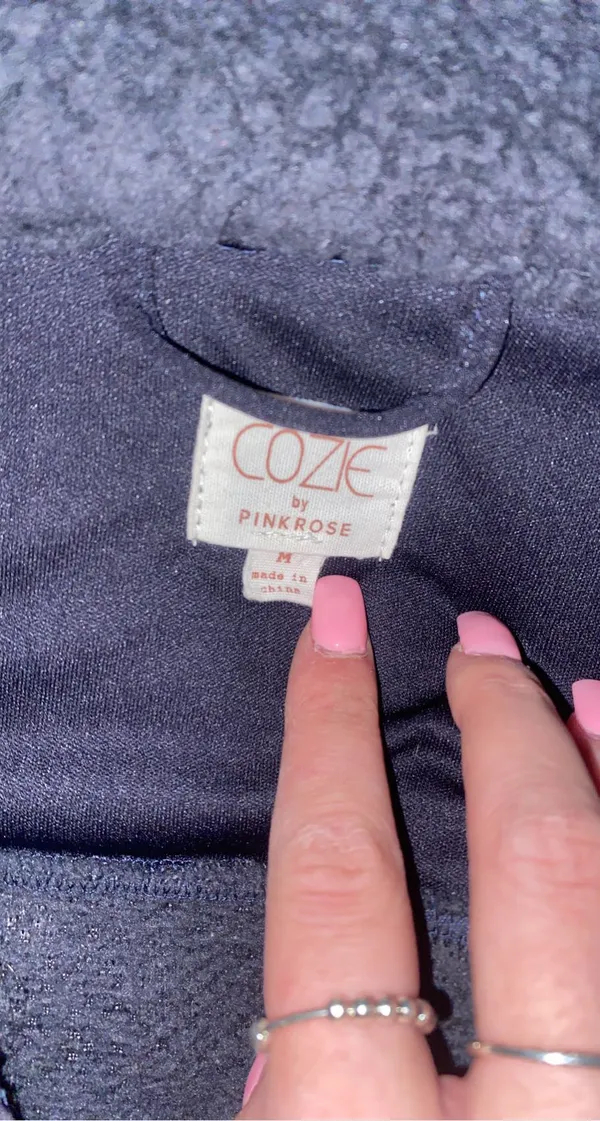 Navy Blue Sherpa Size M - Image 2