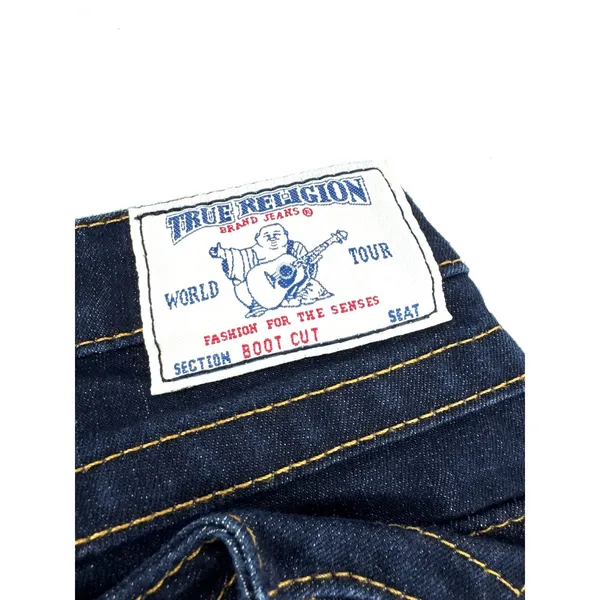 True Religion Joey Bootcut Jeans Indigo Blue Flap Pocket Size 24 - Image 9