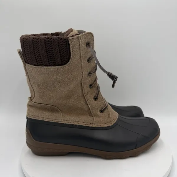 Sperry Top-Sider‎ Brown Syren Misty Knit Cuff Waterproof Duck Boots Women's 11 - Image 2