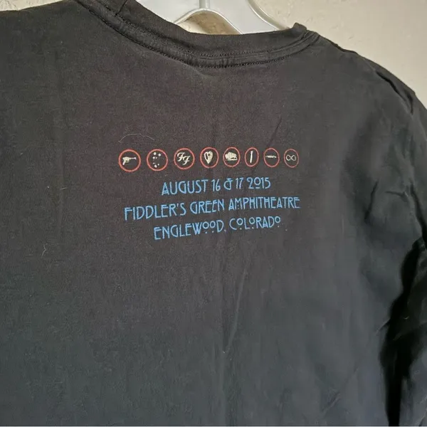 Tultex Foo Fighters World Tour‎ 2015 Concert Band Tee Shirt Womens Large Grey Colorado - Image 3