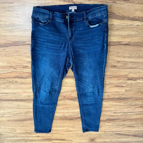 Juicy Couture Los Angeles Skinny Jeans Dark Wash Stretch Denim Size 12 RN123475‎ - Image 9