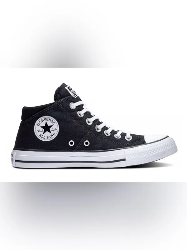 NWOB Converse Black & White High-Top Sneakers Size 7.5 - Image 6