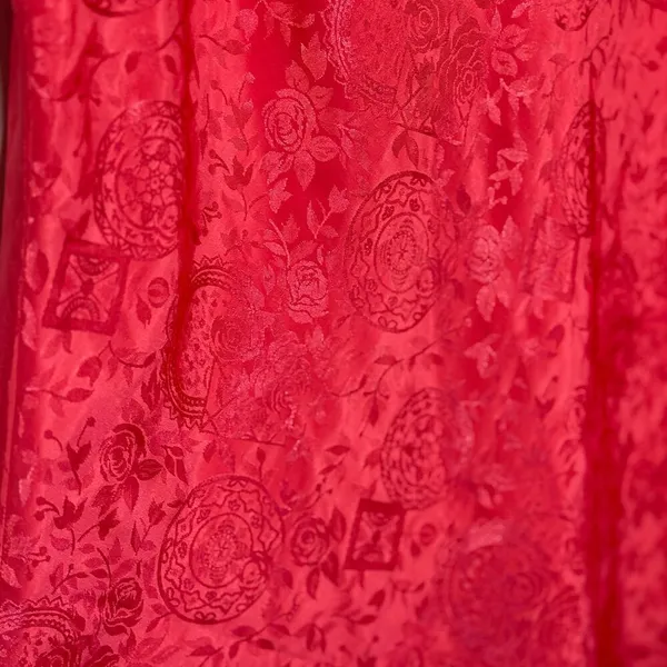 Victoria’s Secret Y2K Red Pink Lace Trim Slip Dress Size L Valentine’s Day - Image 4