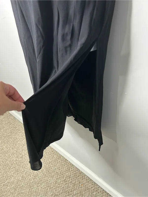 Kirious Black Strapless Ruched Top Dress Size M - Image 5