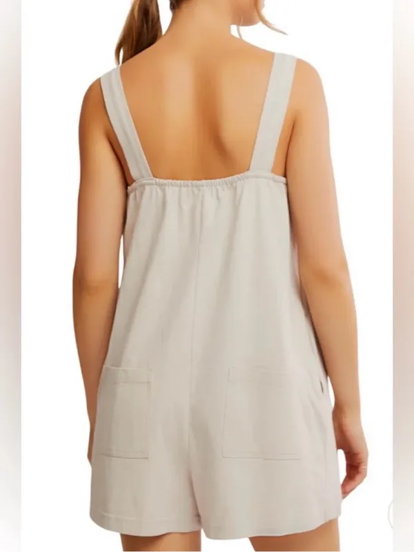 Free People Nichola Romper in Pumice Stone size Small NWT - Image 9