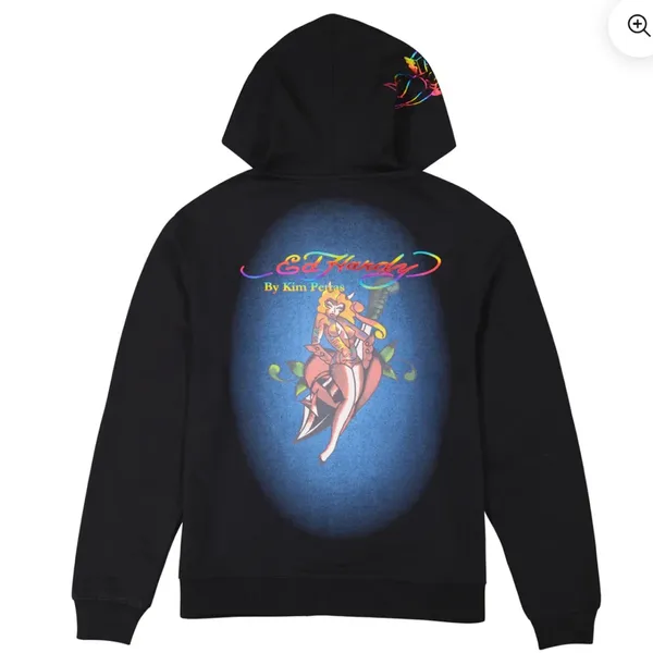 EdHardy - DAGGER GIRL ZIP FRONT HOODIE - Image 3