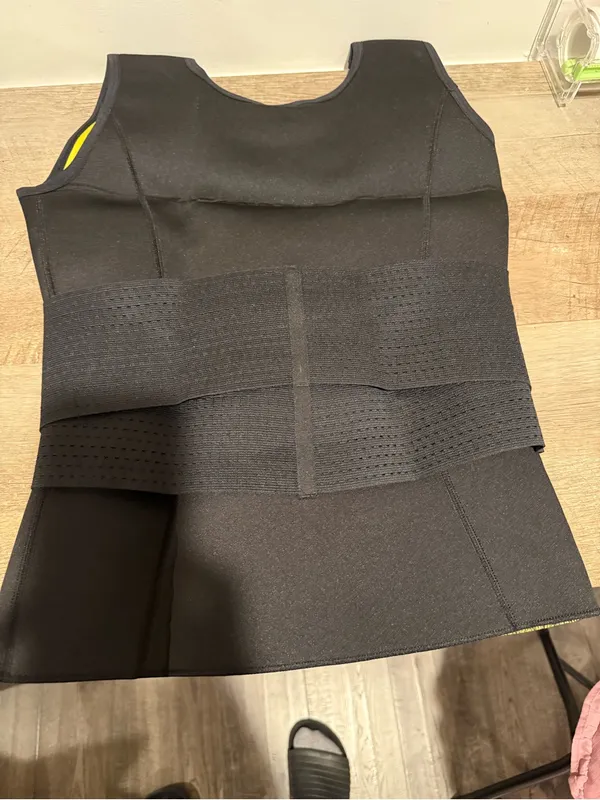 Black Thermal Waist Trainer Vest Size L - Image 3