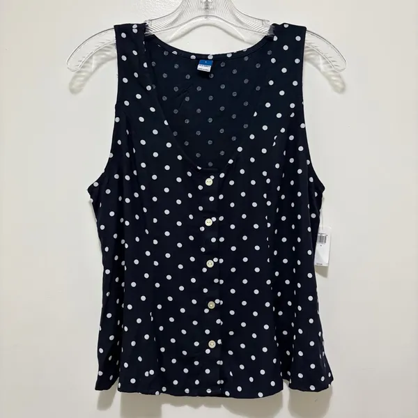 Old Navy Button-Down Crepe Swing‎ Top — Small — NWT - Image 5