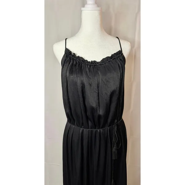 NWT & Other Stories Strappy Tassel Tie Maxi Dress Black sz. 2 - Image 9