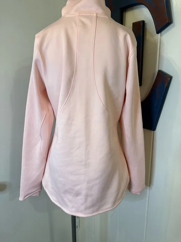 Under Armour Pale Pink Funnel Neck Pullover excellent condition Sz L - Image 5