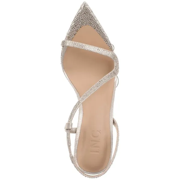 INC International Concepts Angiee Sandals Evening Stiletto Champagne Brown 6.5M - Image 10