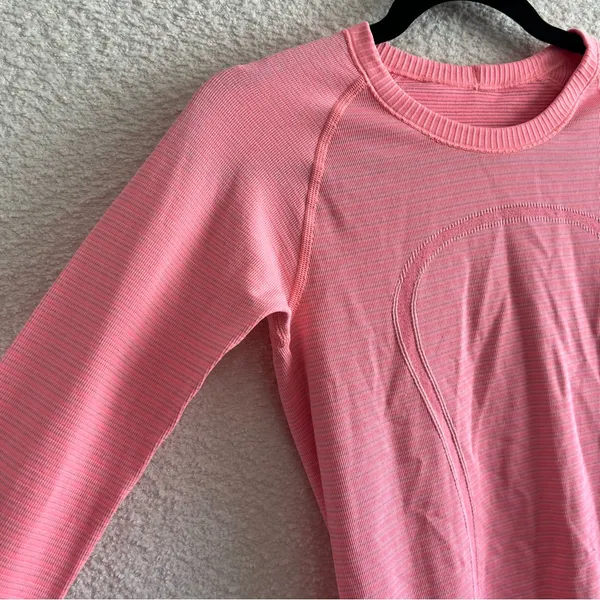 Lululemon‎ Women’s Pink Swiftly Tech Long Sleeve Size 6 - Image 5