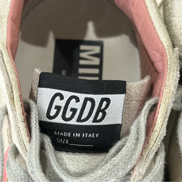 Golden Goose Mid Star Sneakers White Pink Patent Star Mid Top Size 7/37 Preppy - Image 14