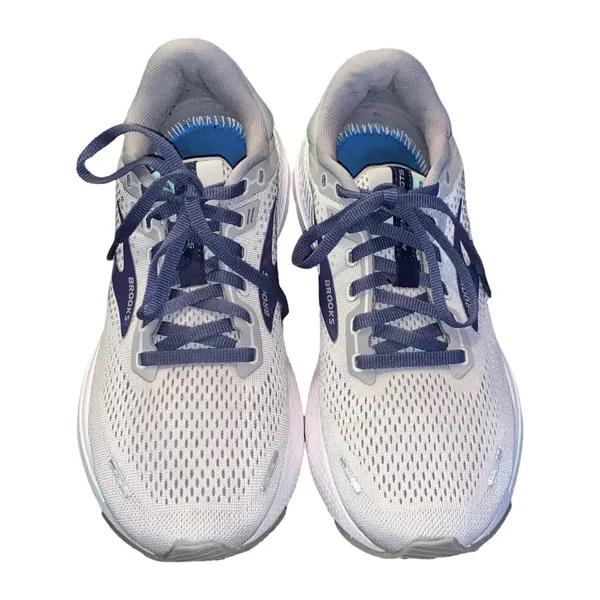 Brooks Adrenaline GTS 22 Running Shoes woman's Sz 10 Gray/Blue #1203531B045 - Image 2