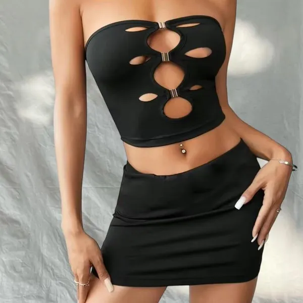 SheIn Black Skirt Set - Image 5