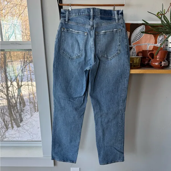 Abercrombie & Fitch 90’s Straight Ultra High Rise Curve Love Denim Jeans Sz 4S - Image 3