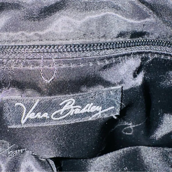 Vera Bradley Black and White Textured Tote Bag - Image 8