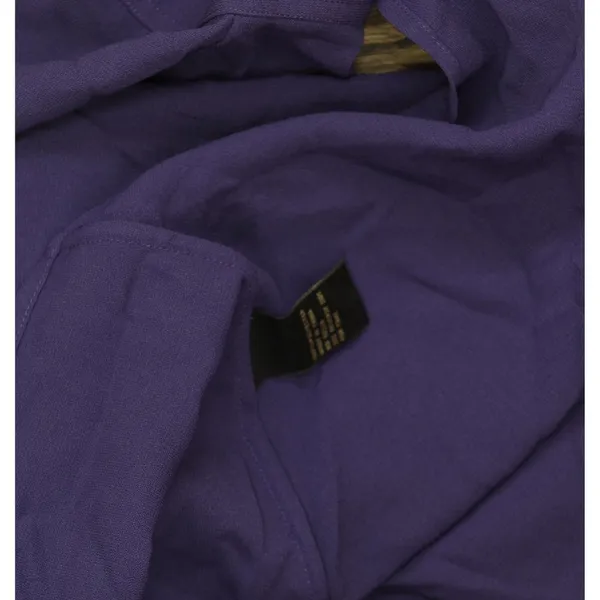 DG2 by Diane Gilman Womens Flowy Button Up Tunic Blouse Shirt Top Purple L - Image 4