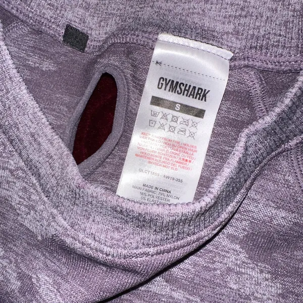 Lululemon Gymshark Adapt Camo Seamless Long Sleeve Crop Top size S - Image 4