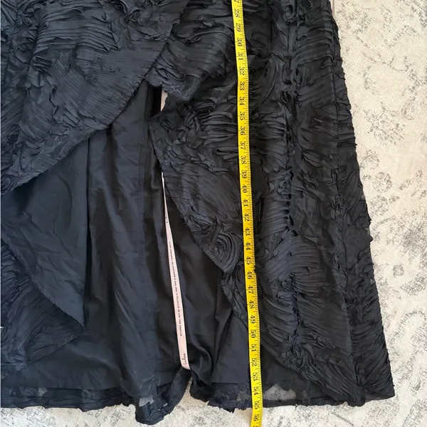 Lulus Majestic Glam Black Strapless Textured High-Low Maxi Dress Size Small NWT - Image 8