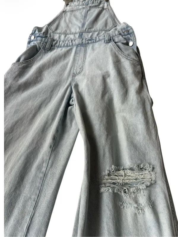 Wild Fable Light Blue Baggy Overalls - Image 6