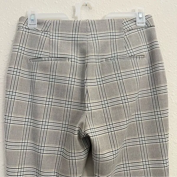 Zara Plaid Ankle Pants in Gray Size Large - Image 5