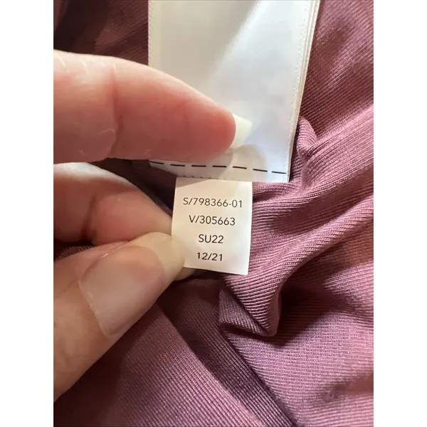 Athleta Santorini Cinch Dress Size Large Tawny Rose Athleisure Travel Stretch - Image 8