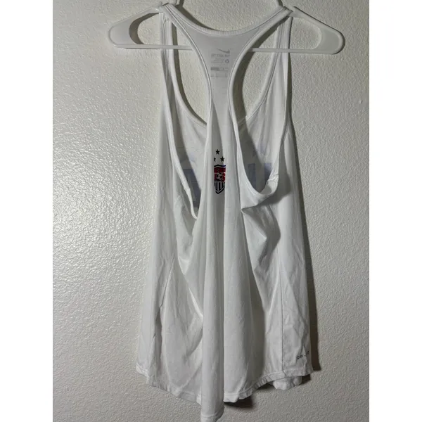 Nike Women's Size L The Tee Athletic Dri-Fit USA Match 3 Star Racerback Tank Top - Image 3