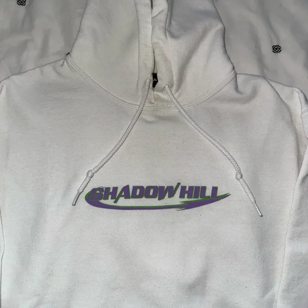 Shadow Hill White Hoodie - Image 2